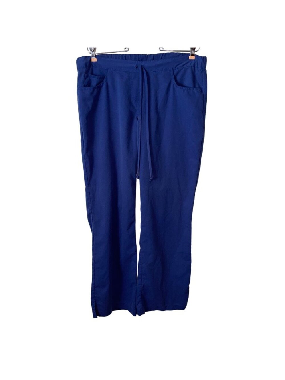 Greys Anatomy Womens M Navy Blue Elastic Waist Scrub Pants Drawstring & Pockets